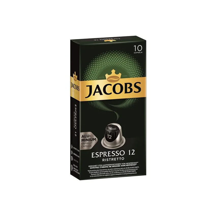 Douwe Egberts Jacobs Espresso Ristretto Nespresso Compatible 10 Coffee