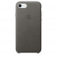 Apple IPhone Gray leather case thumbnail