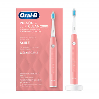 Oral-B Pulsonic Slim Clean 2000 pink electric toothbrush Home