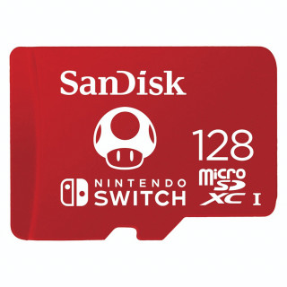 Sandisk microSDXC Nintendo Switch 128GB, 100MB/s, U3, C10, A1, UHS-1 PC