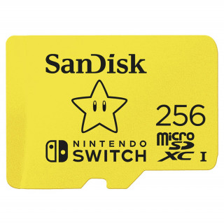 Sandisc microSDXC Nintendo Switch 256GB, 100MB/s, U3, C10, A1, UHS-1 PC