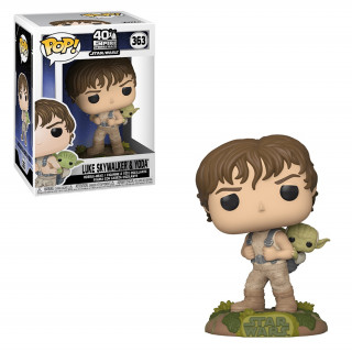 Funko Pop! Movies: Star Wars - Training Luke with Yoda #363 Vinyl Figura Merch