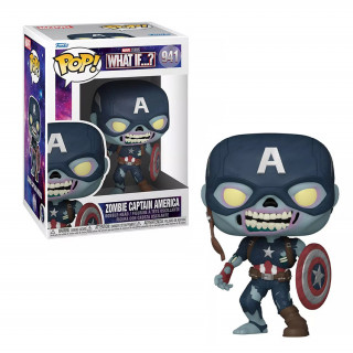 Funko Pop! Marvel: Marvel What If...? - Zombie Captain America #941 Vinyl Figura Merch