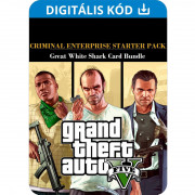 Grand Theft Auto V + Criminal Enterprise Starter Pack + Great White Shark Card (PC) Download 