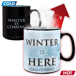 GAME OF THRONES - Mug Heat Change - 460 ml - Winter is here Merch