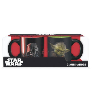 STAR WARS - Set 2 mini-mugs - 110 ml - Vader vs Yoda Merch