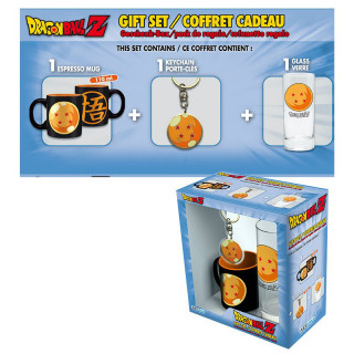 DRAGON BALL - Pck Glass 29cl + Keyring + Mini Mug "Crystal Ball" Merch