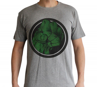 MARVEL - T-shirt  "Hulk Smash" sport grey - basic (L) Merch