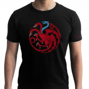 GAME OF THRONES - T-shirt  Targaryen Viserion  black - new fit (L) 