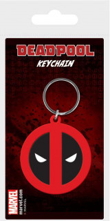 Marvel Comics Rubber Keychain Deadpool Symbol 6 cm Merch