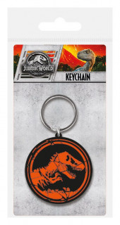 Jurassic World Fallen Kingdom Rubber Keychain Logo 6 cm Merch