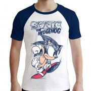 Sonic - T-shirt  "Sonict" man white & blue - premium- M 