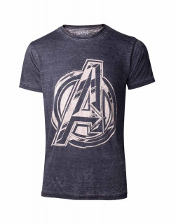 Avengers: Infinity War - Vintage Jack Kirby Avengers Logo Men´s T-shirt L (M-I) Merch