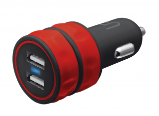 Trust 2x1A USB car charger Red Mobile