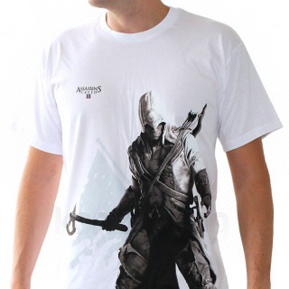 ASSASSIN´S CREED - T-shirt  "Connor stand up" men SS white - basic (L) Merch