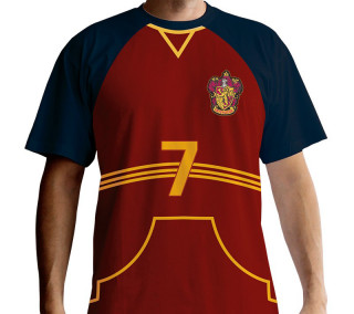 HARRY POTTER - T-shirt  "Quidditch jersey" red - premium (L) Merch