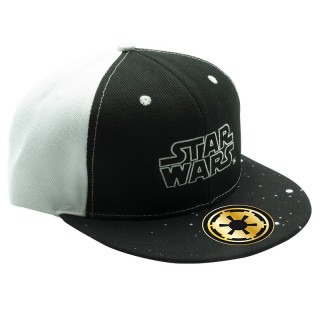 STAR WARS - Snapback Cap - Black & White - Logo Merch