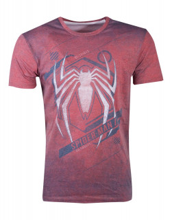 Spiderman - Acid Wash Spider Men´s T-shirt (M-I) (L) Merch