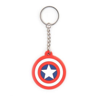 MARVEL - Captain America Shield Logo Rubber keychain (M-I) Merch