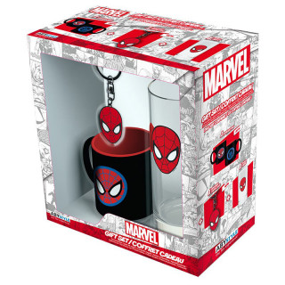 MARVEL - Pck Glass 29cl + Keyring + Mini Mug "Marvel Spider-man" Merch