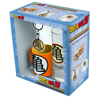 DRAGON BALL - Pck glass 29cl + Keyring + Mini Mug "Kame Symbol" Merch