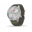 vívomove Style silver mohaGreen silicone strap, silver buckle thumbnail