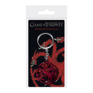 Game of Thrones 3D Metal Keychain Targeryen Sigil 6 cm Merch