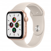 Apple Watch S5 44mm GPS Gold aluminum case Rose quartz sport strap 