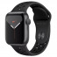 Apple Watch Series 44mm (GPS+Cellular) Space Grey aluminum Case with Black Sport Band thumbnail