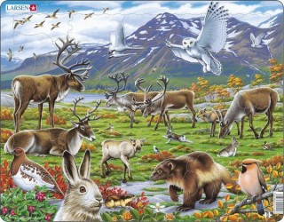 Larsen maxi puzzle 50 pcs Animal world of Scandinavia FH14 Merch