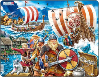 Larsen maxi puzzle 65 pieces Viking ship FI8 Merch