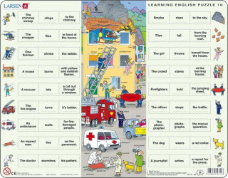 Larsen maxi puzzle 54 pieces Let's learn English! - Fire fighting EN10 Merch