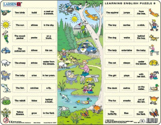 Larsen maxi puzzle 54 pieces Let's learn English! - EN9 in the park Merch