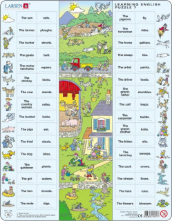 Larsen maxi puzzle 64 pieces Let's learn English! - EN7 around the house Merch