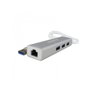 APPROX USB HUB - RJ45 (10/100/1000Mbps) + 3 pcs USB3.0 Home