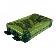 Sandberg  Outdoor Powerbank 10400mAh (outdoor; IP54 dust and drip-proof; LED light; 1A 2,1A USB port; Green) 