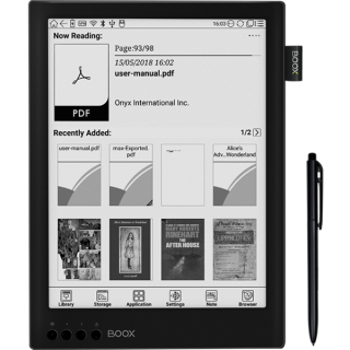 Onyx BOOX e-book 13,3" Max2 (E-ink Mobius, 2200x1650; 1.6GHz Quad, 2GB/32GB, WiFi; BT4.1; 4100mAh; A6.0; Wacom) Tablety