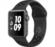 Apple Watch Series Nike 38mm Gray aluminum case antracit Black Nike with sports strap 