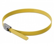 Delock stainless steel Cable bundles Length 200 x Width 4.6 mm yellow 10 pcs 