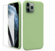 AhaStyle Apple iPhone 11 silicone case tempered glass glass foil, Green 