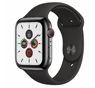 Apple Watch Series GPS+Cellular smart watch, 44mm,Stainless steel, Gray/Black Mobile