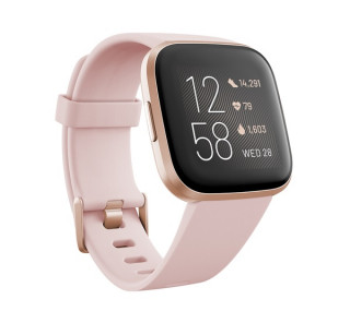 Fitbit Versa smart watch, Petal/Copper Rose Aluminum Mobile