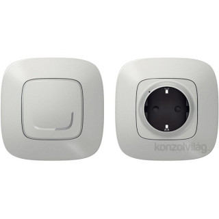 Legrand Valena Allure Netatmo Paired Set: 1 Smart connector  + 1 Wireless Switch - aluminium Home