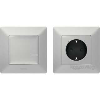 Legrand Valena Life Netatmo Paired Set: 1 Smart connector  + 1 Wireless Switch - aluminium Home