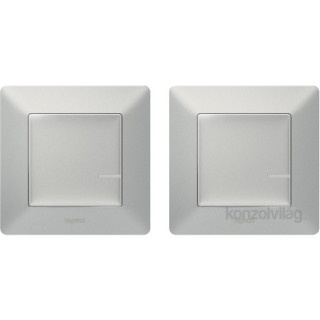 Legrand Valena Life Netatmo Paired Set: 1 Smart Switch + 1 Wireless Switch aluminum Home