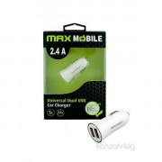 Max Mobile SC-106 2.4A White dual USB car charger 