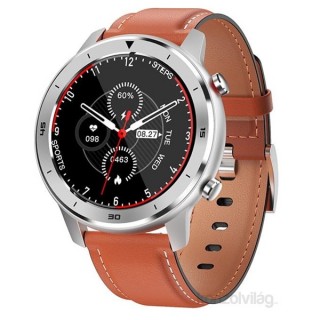 Garett Men 5S orange leather strap smart watch Mobile