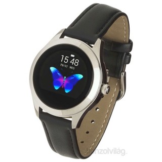 Garett Women Naomi Black leather strap smart watch Mobile