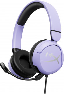 HyperX Cloud Mini - Gaming Headset (Lavender) Slúchadlá s mikrofónom Kábel Pres hlavu Hranie Čierna, Levanduľa PC