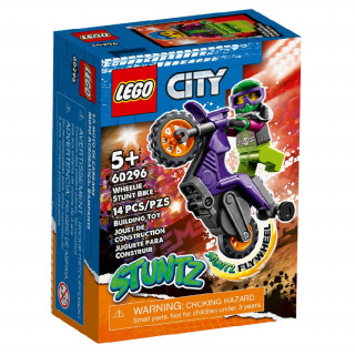 LEGO 60296 Kaskadérska wheelie motorka Hračka